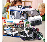 Конструктор SLUBAN M38-B0652 Поліція, конічна машина, мотоцикл, 117 деталей, фото 8