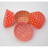 Паперові форми Жовтогарячі в горошок