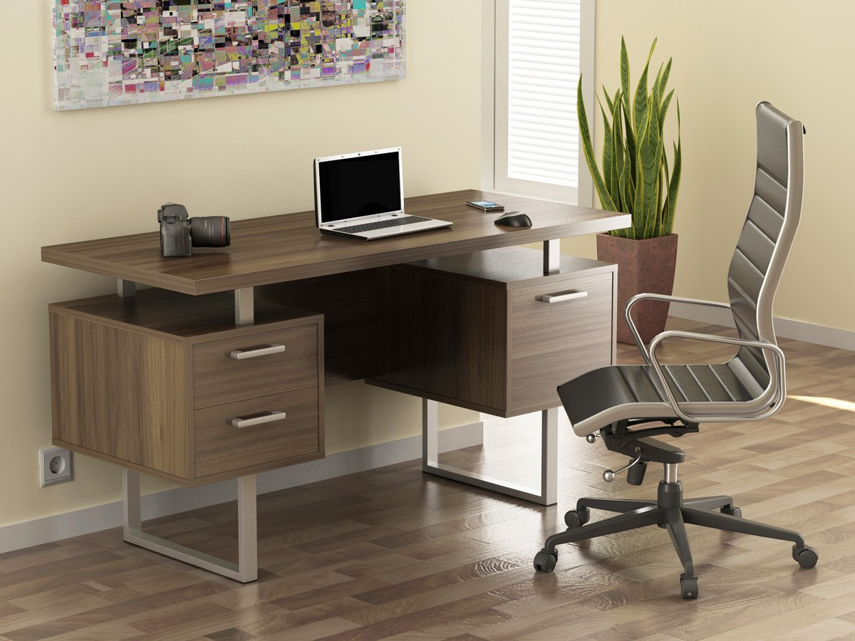 Письмовий стіл Loft design L-81 Горіх Модена