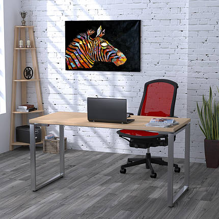 Письмовий стіл Loft design Q-160 Дуб Борас Стільниця 32 мм, фото 1