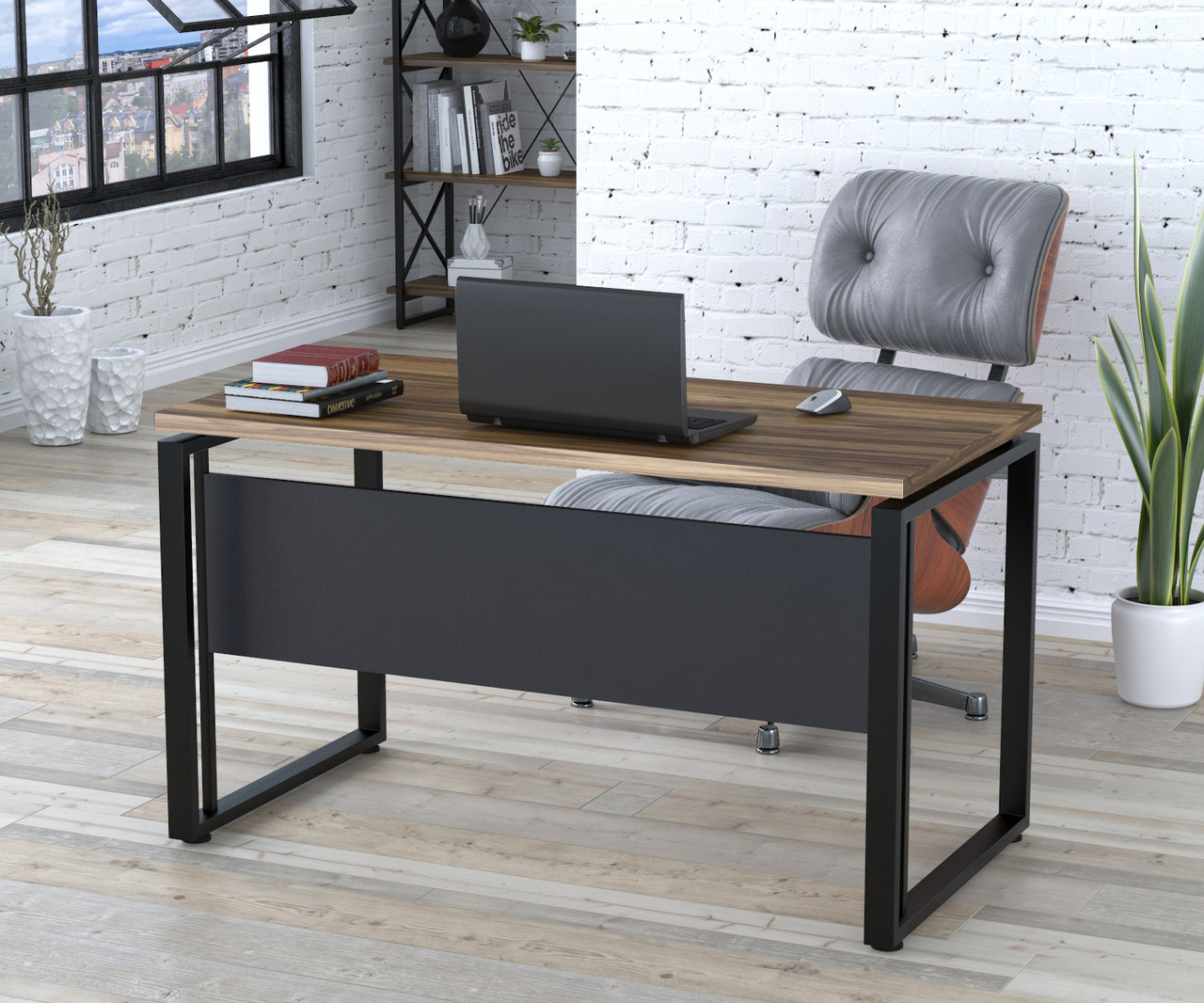 Письмовий стіл G-135-32 Loft Design Горіх Модена