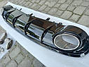 Дифузор заднього бампера Audi A7 2015+ стиль Audi RS7 Black Edition (для стандартного бампера, не S-line), фото 4