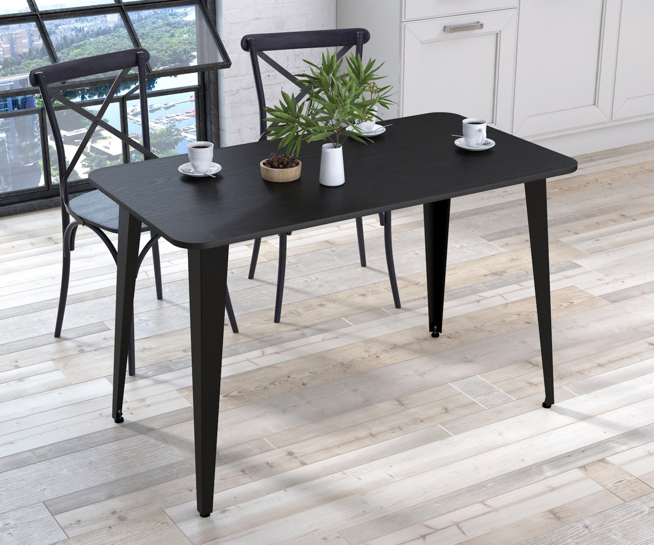 Стіл обіднійнта 120-65 Венге Луїзіана Заокруглені кути