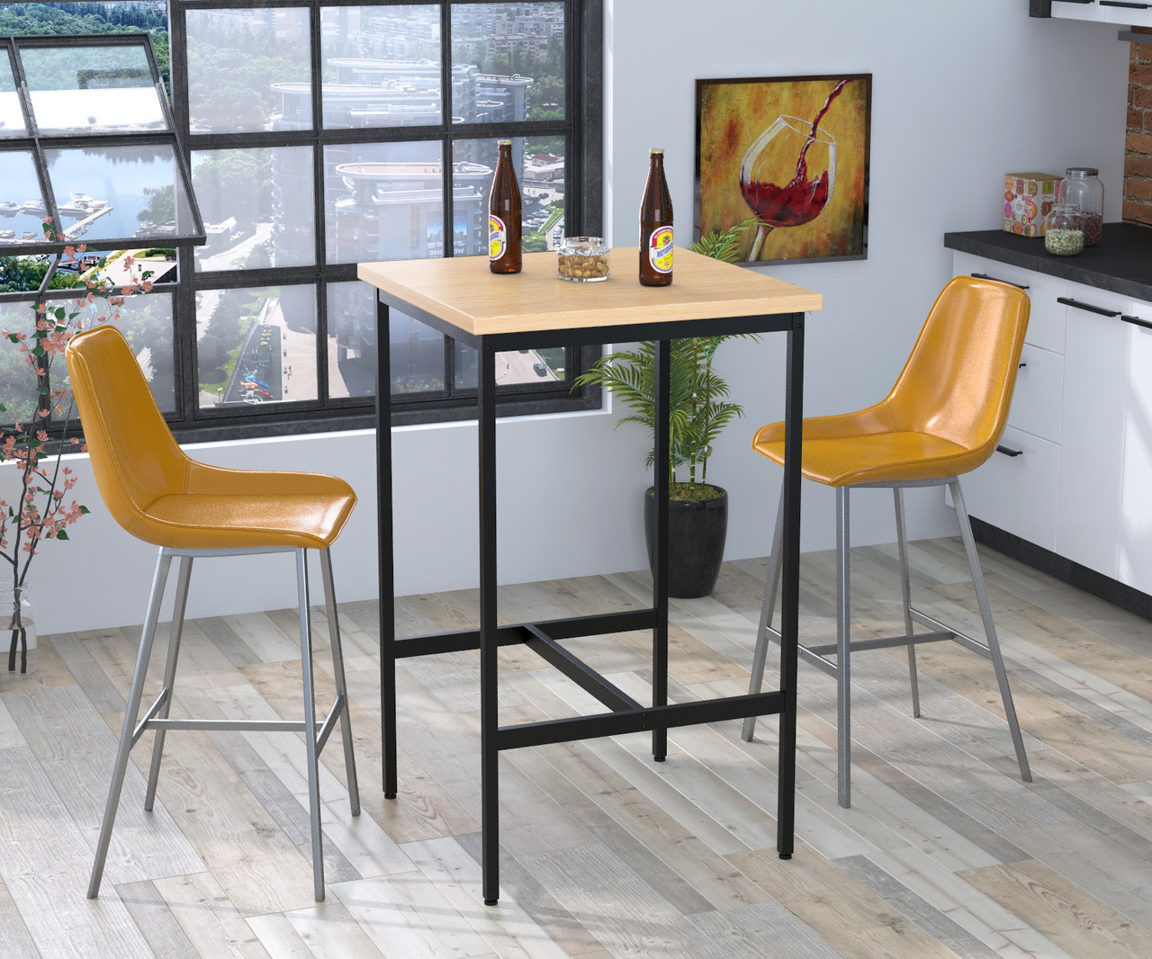 Барний стіл Бруно Loft Design Дуб Борас