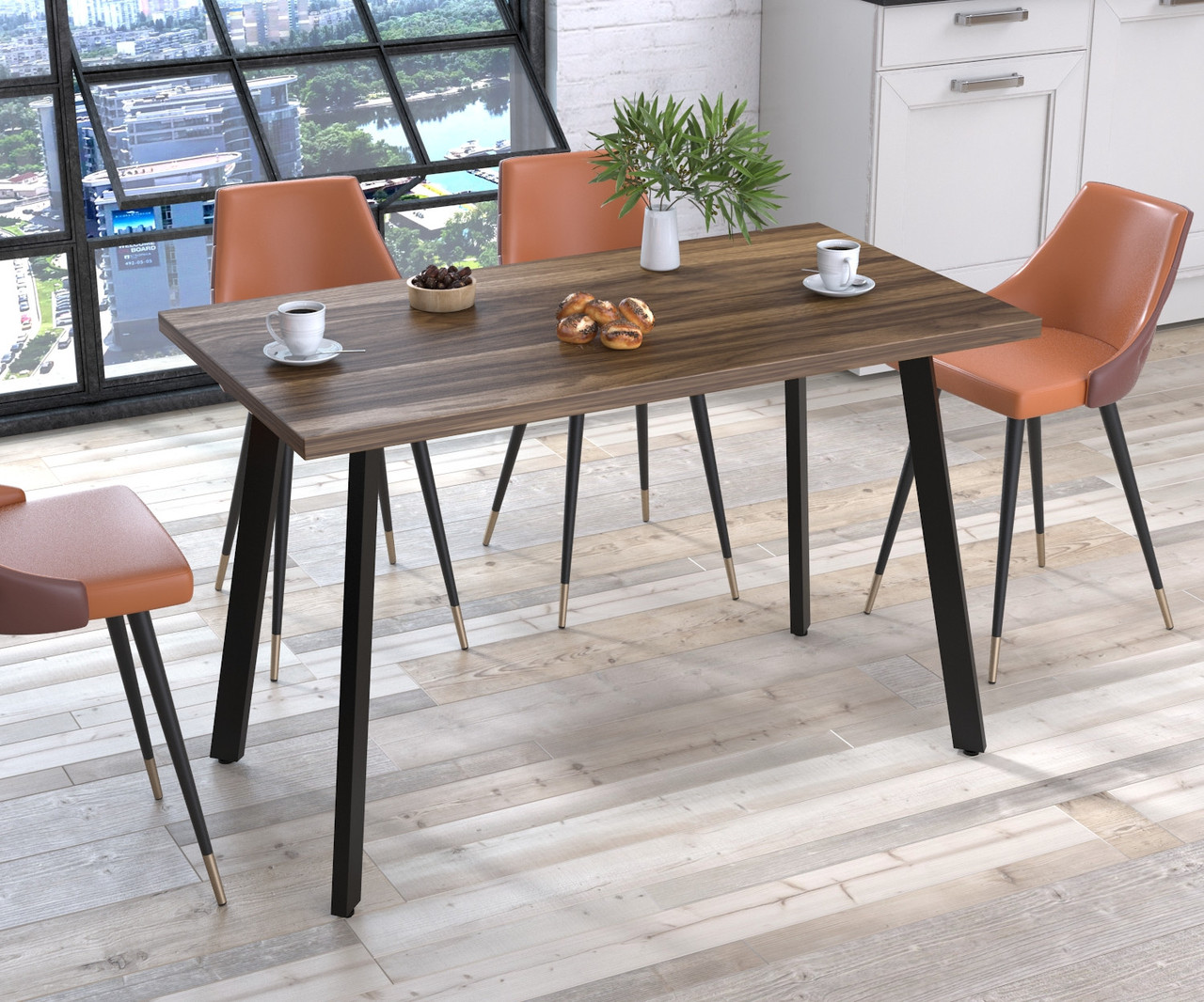 Стіл обідній Ленард Loft Design Горіх Модена