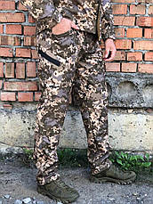 Штани чоловічі польові камуфляжні Soft Shell UKR-TEC Піксель із кишенями 52, фото 3