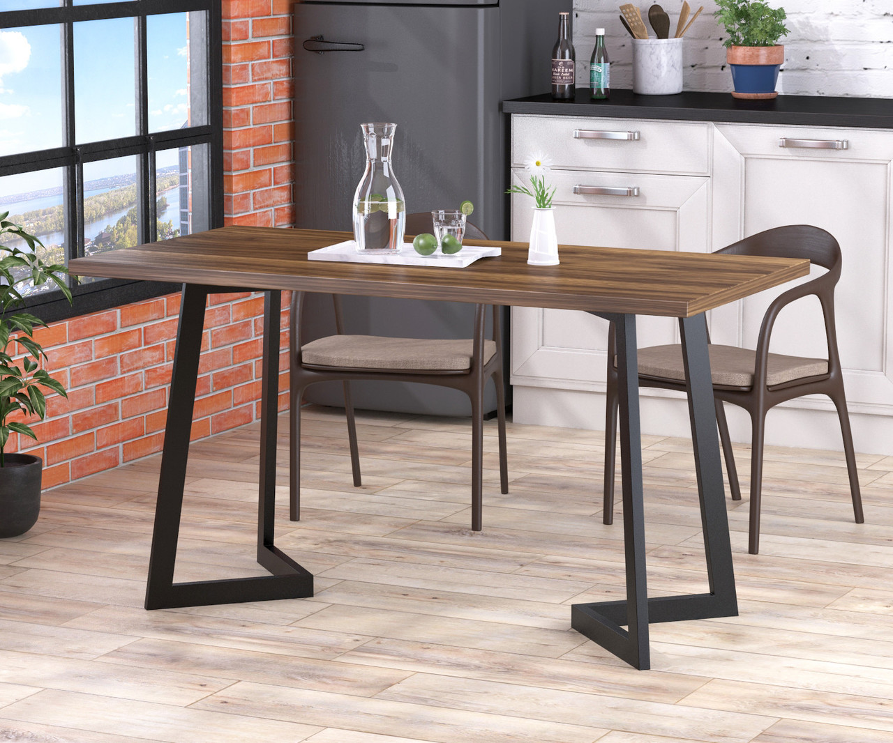 Стіл обідній Сільвія Loft Design Горіх Модена