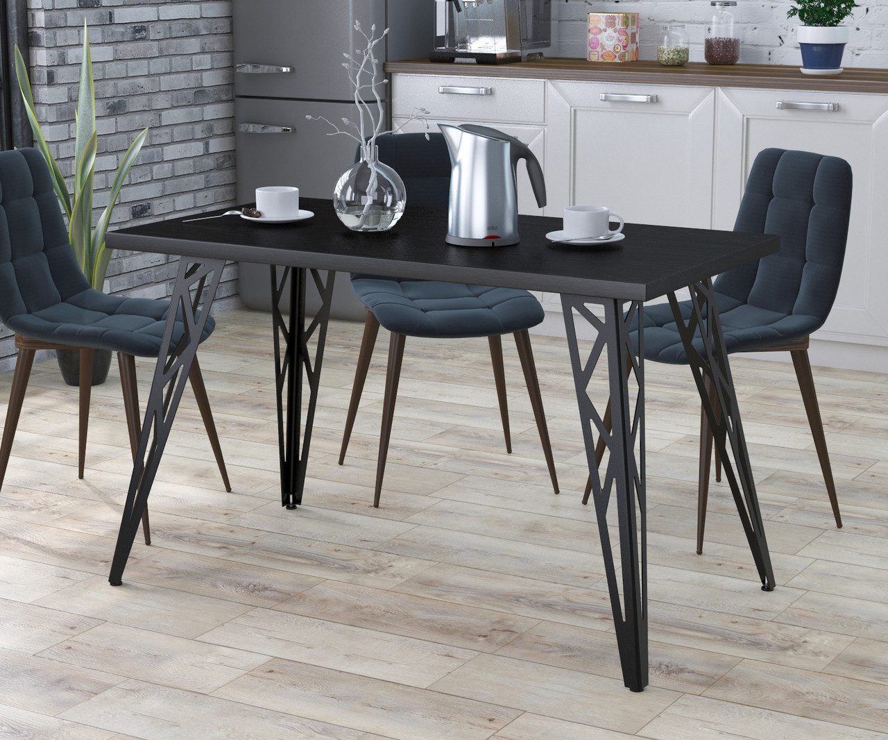 Стіл обідній Техно Loft Design Венге Луїзіана