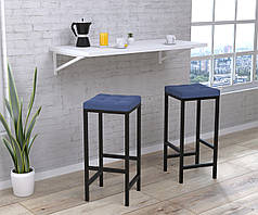 Стілець барний BS-1 soft Синій