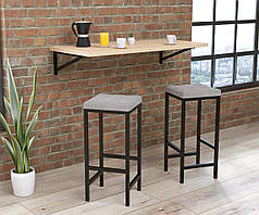 Стілець барний BS-1 soft Сірий