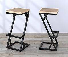 Стілець барний BS-2 Loft Design Дуб Борас