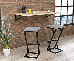 Стілець барний BS-2 soft Сірий