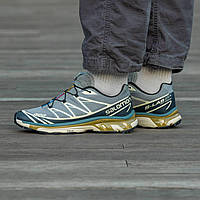 Salomon мужские весенние/летние/осенние серые кроссовки на шнурках.Демисезонные мужские текстильные кроссы