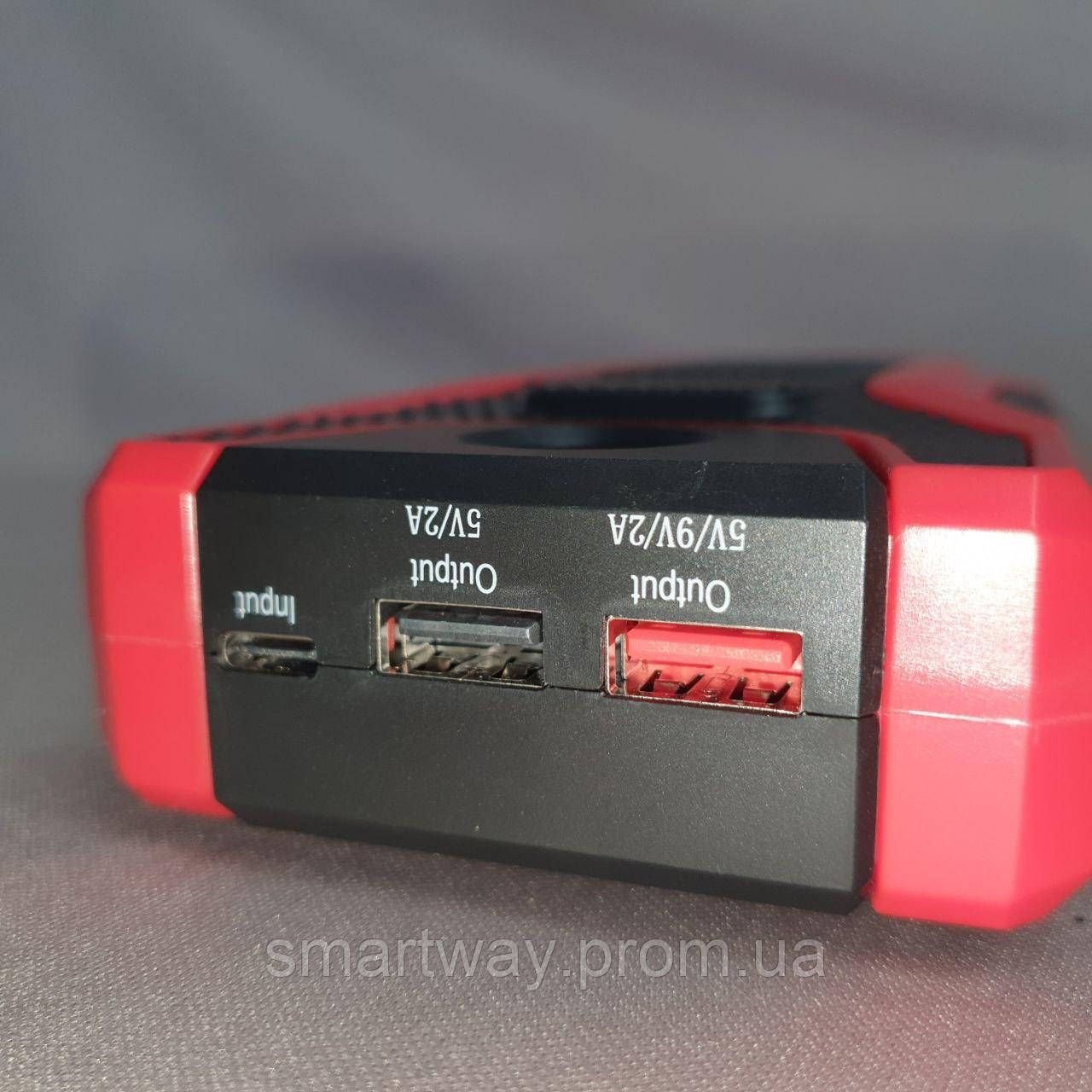 Пускозарядное устройство с компрессором со светодиодным фонарем в куейсе мощное для автомобиля - фото 5 - id-p1949257082