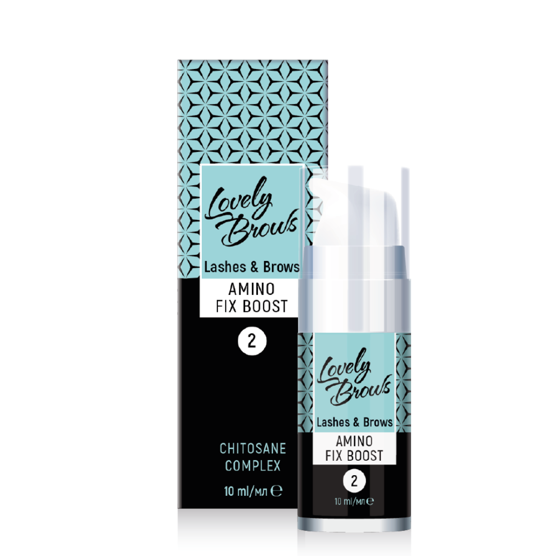 Lovely Brows STEP 2 Засіб для ламінування брів та вій “Amino Fix Boost” 10мл