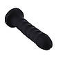 Силіконовий фалоімітатор для секс-машин Hismith 7.1″ Anal Dildo Black, система KlicLok, 18х3,7 см., фото 3