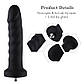 Силіконовий фалоімітатор для секс-машин Hismith 7.1″ Anal Dildo Black, система KlicLok, 18х3,7 см., фото 4