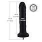 Силіконовий фалоімітатор для секс-машин Hismith 7.1″ Anal Dildo Black, система KlicLok, 18х3,7 см., фото 7