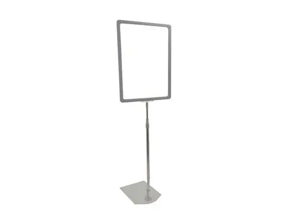 Стійка інформаційна телескопічна, Рамка А5, з трубкою 500-1000мм, Рекламна стійка підлогова (1171), фото 1