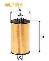 Фильтр масляный WIX WL7519 (Opel)