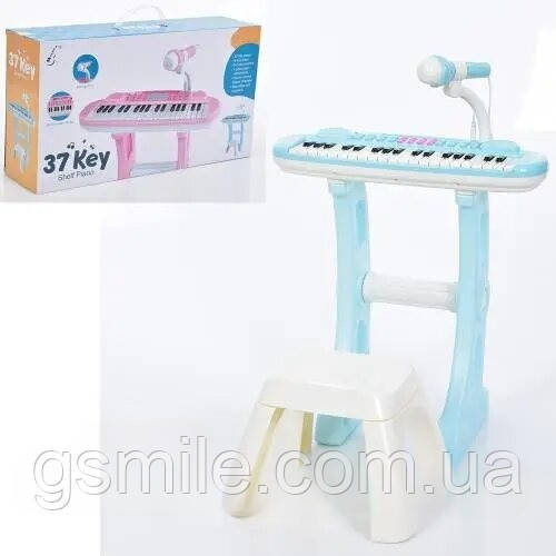 Дитячий синтезатор піаніно з мікрофоном 861HF (37 клавіш, музика, караоке)