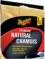 Полотенце натуральное замшевое Meguiars Premium Natural Chamois, 16 x 2 x 25 см, Бежевый