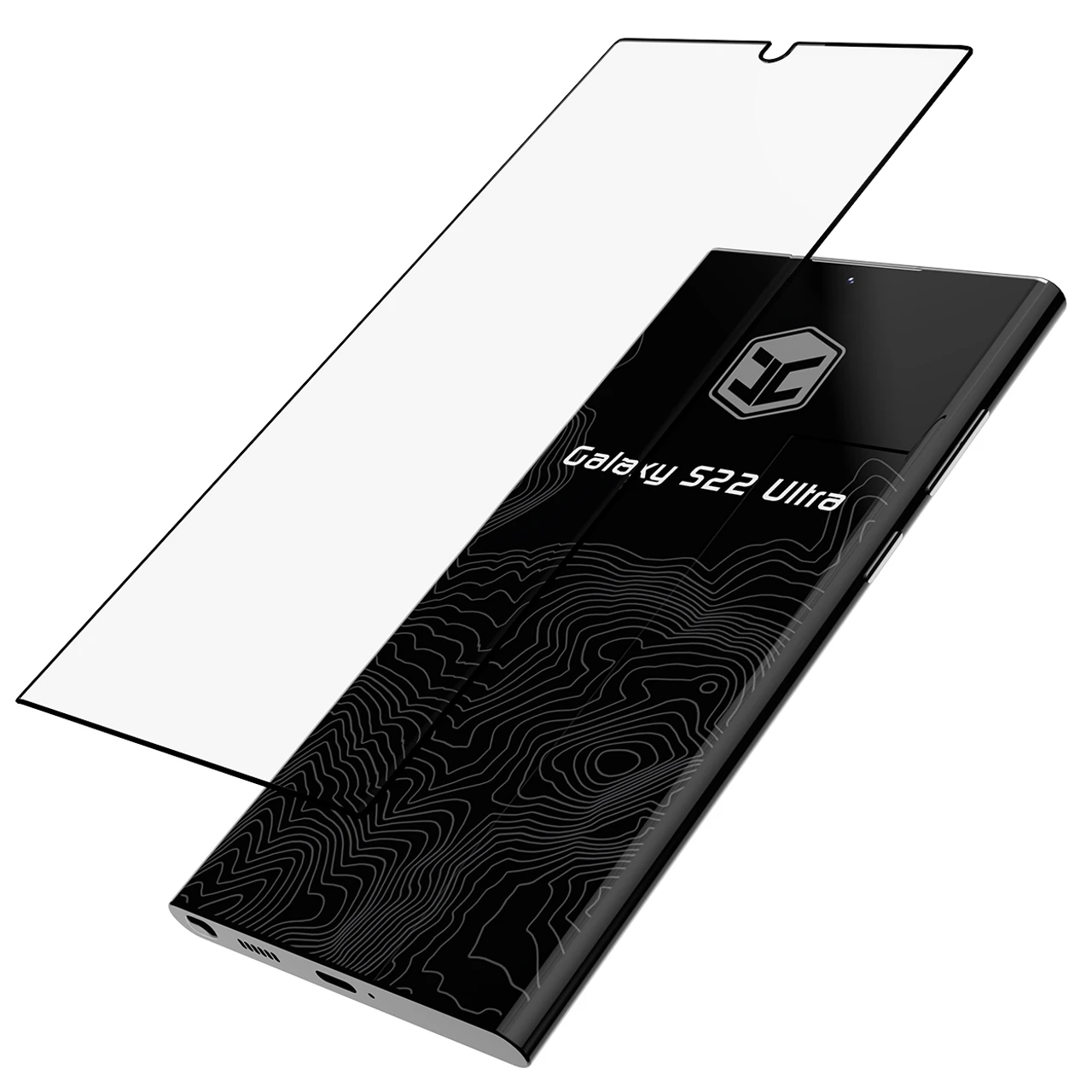 Скло захисне  Juggernaut на Galaxy S22 Ultra SHLD Screen Protector, фото 1