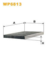 Фильтр салона угольный WIX WP6813 (Audi Seat Skoda Volkswagen)