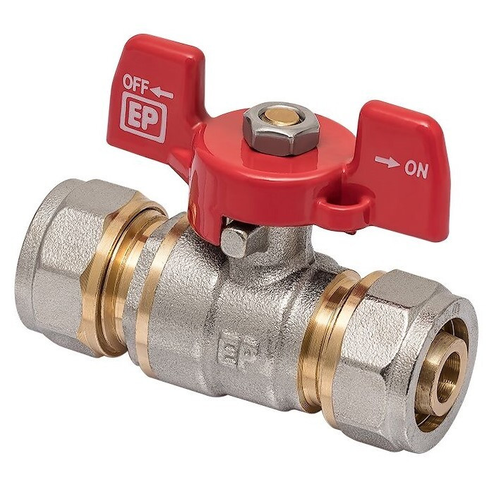 Кран кульовий обтискний EUROPRODUCT EP.500 обтиск-обтиск 16мм PN30бар EP6036, фото 1