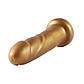 Золотий фалоімітатор для секс-машин Hismith 6.8″ Golden Silicone Dildo, система KlicLok, 17,5х3,5 см., фото 6