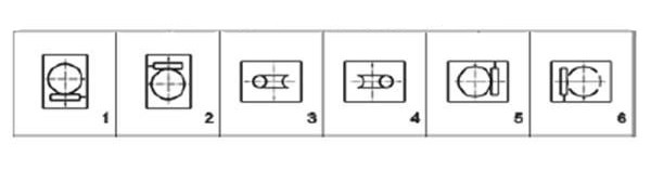 Вариант расположения червячной пары редуктора 2Ч-30