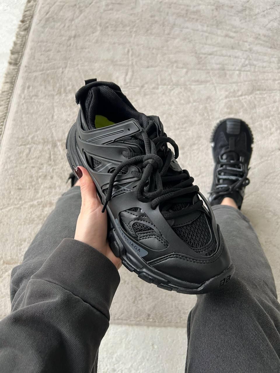 Жіночі чорні кросівки Balenciaga Track "black". Кросівки жіночі осінні Баленсіага Трек