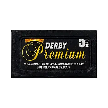 Леза двосторонні Derby Black Premium 5шт