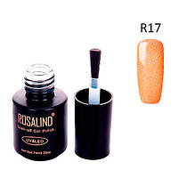 Гель-лак для нігтів манікюру 7 мл Rosalind, шиммер, R17 абрикосовий