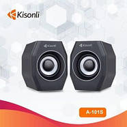 Модель стереоколонок 2.0 Kisonli A-101S Чорний Домашній кінотеатр, фото 4