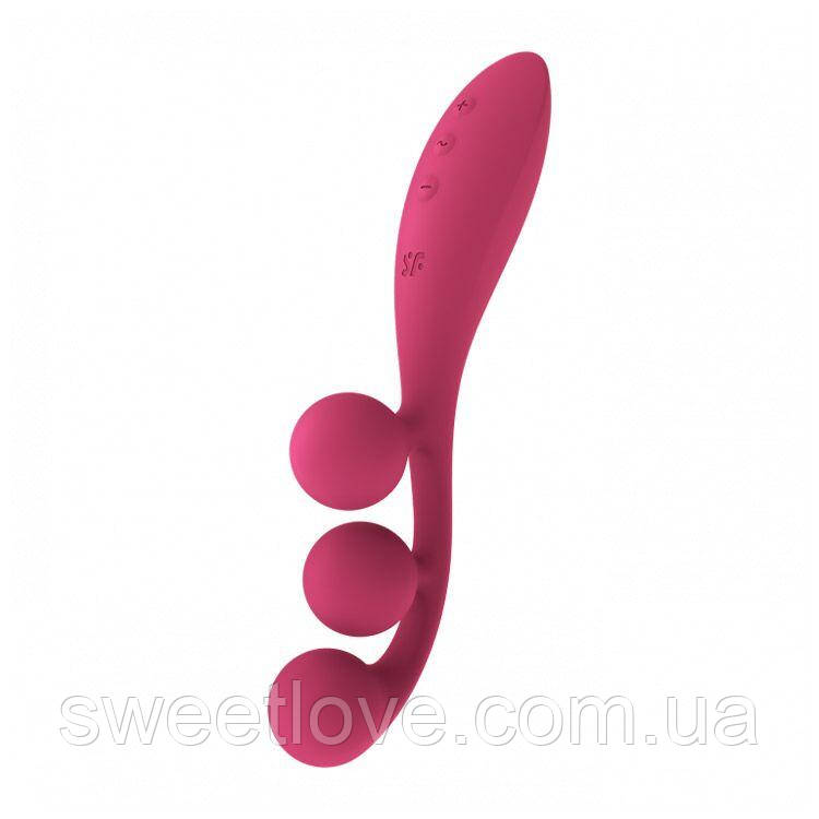 Універсальний вібратор Satisfyer Tri Ball 1, 3 мотори, гнеться