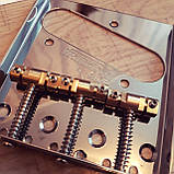 Гітарний Бридж Wilkinson струнотримач для електрогітари Telecaster ЛАТУНЬ, фото 7