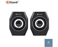 Модель стереоколонок 2.0 Kisonli A-101S Чорний Домашній кінотеатр, фото 3