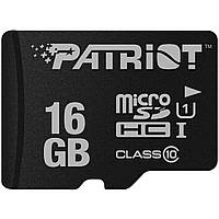 Карта пам'яті 16Gb  Patriot microSDHC Class 10 | МікроСД карта на 16 Гб