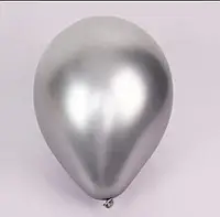 Воздушные шарики Хром 12" (30 см) серебро