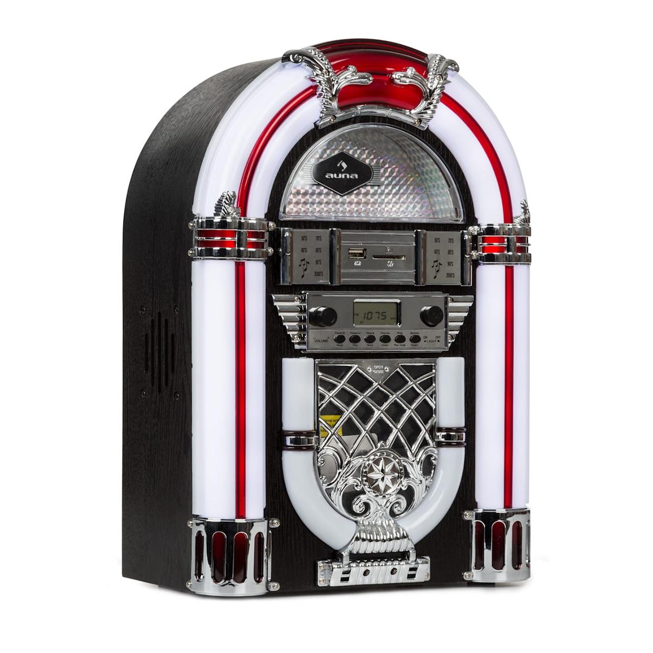 Музичний центр Auna Arizona Jukebox, BT/FM/USB/SD/MP3/CD Німеччина