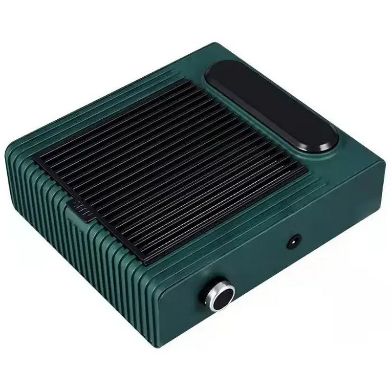Витяжка Professional Nail Dust Collector BQ-858-1 з HEPA-фільтром, 80 Вт (зелена)