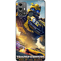 Силиконовый бампер чехол для ZTE Blade A53 Pro с рисунком Bumblebee Бамблби Трансформеры Transformers