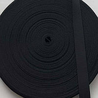 Стропа 100% Поліамід 25мм колір чорний (боб 50м) р 22524 КТС