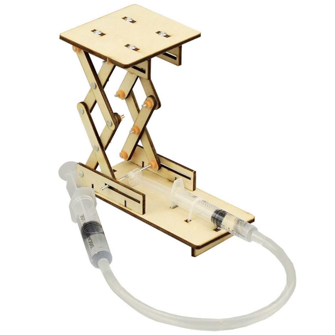 Розвиваючий науковий конструктор DIY "Підйомник" гідравлічний, фото 1