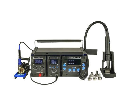 Ремонтний комплекс WEP WS-IV (станції 993DM-IV та 939D+-IV, блок живлення 3005D-IV, підставки для ноутбука та мультиметра), фото 1