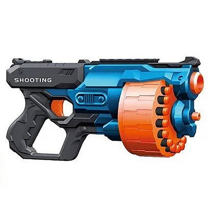 Пістолет бластер (24 м'які патрони, знімний барабан) BT 323, фото 1