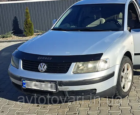 Дефлектор капота Volkswagen Passat B5 1996-2000 Мухобойка на капот Фольцваген Пассат Б5 с 1996 по 2000 - фото 8 - id-p1949354561