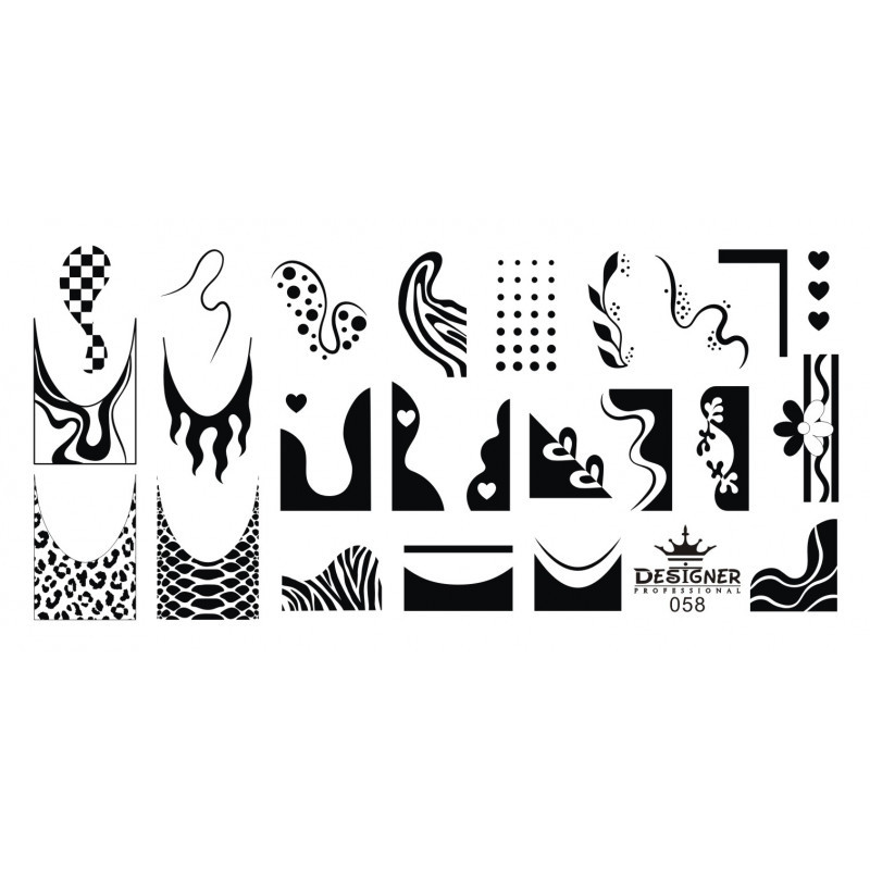 Пластина для стемпінгу Designer No58 (12*6 см)