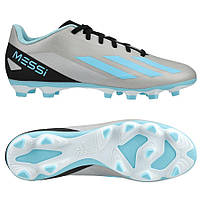 Бутси Adidas X CRAZYFAST Messi.4 FxG IE4072, Срібло, Розмір (EU) — 42